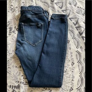 Blue denim and high waisted Hollister jeans